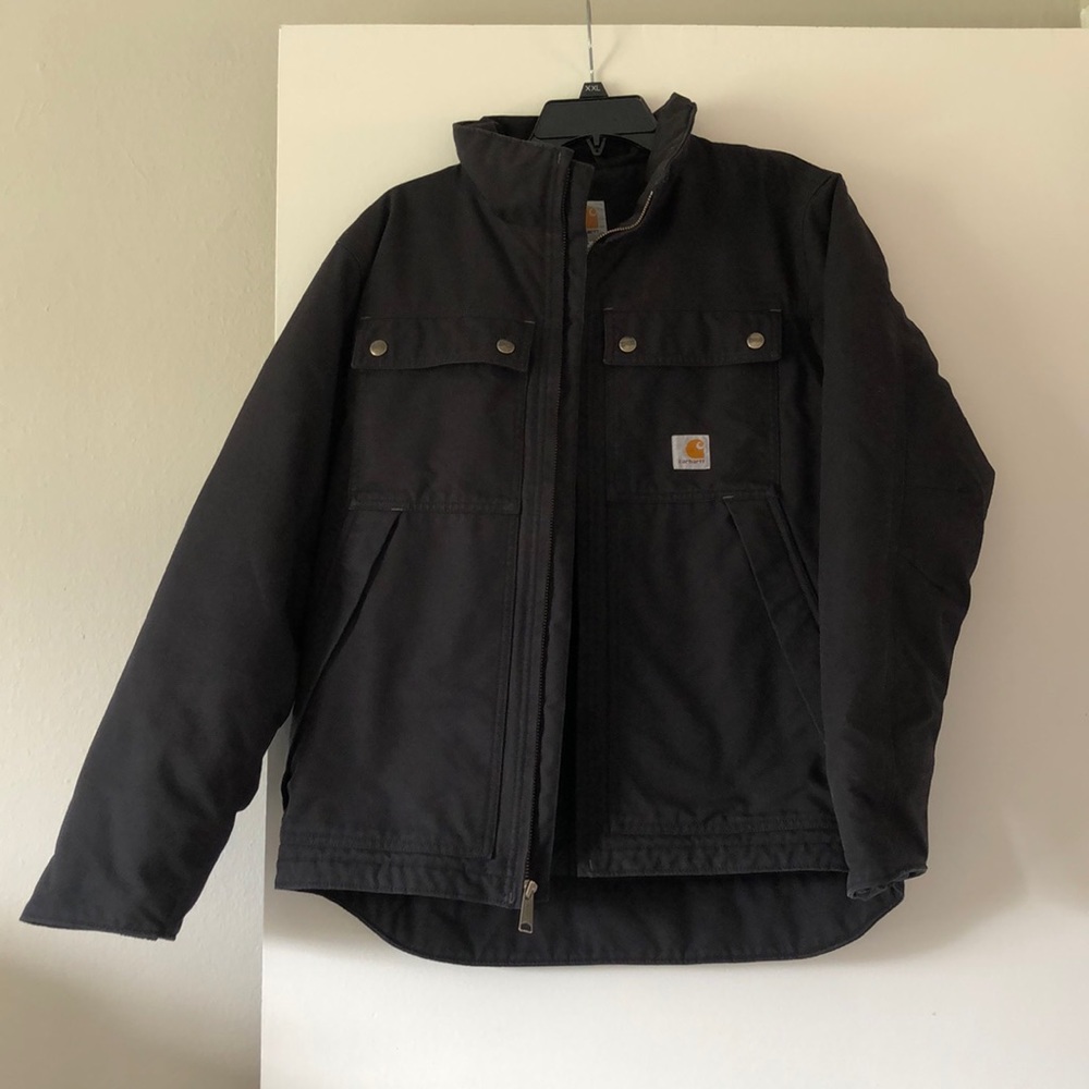 Mens Carhartt Quick Duck Black Winter Jacket